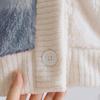 Ladies' Plush And Thick Flannel Home Clothes, Sweet And Warm, Loose And Oversized Cardigan, Long Sleeved And Long Pants Set