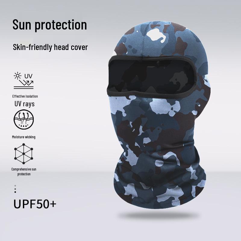 Atmungsaktive Sommer-Gesichtsmaske: Sonnencreme Sturmhaube für Radfahren, Klettern, Motorradfahren und Outdoor-Sportarten