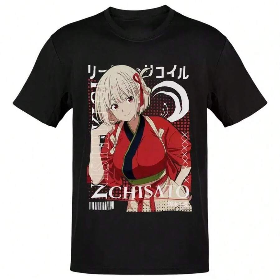 Lycoris Recoil Chisato Nishikigi Anime Tee S5XL Perfect Gift for Fans S