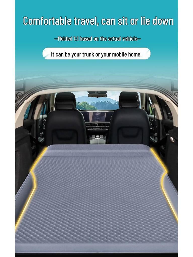 Lincoln Adventure Inflatable Car Bed: Trunk & Rear Seat Sleeping Pad for Car Mattress