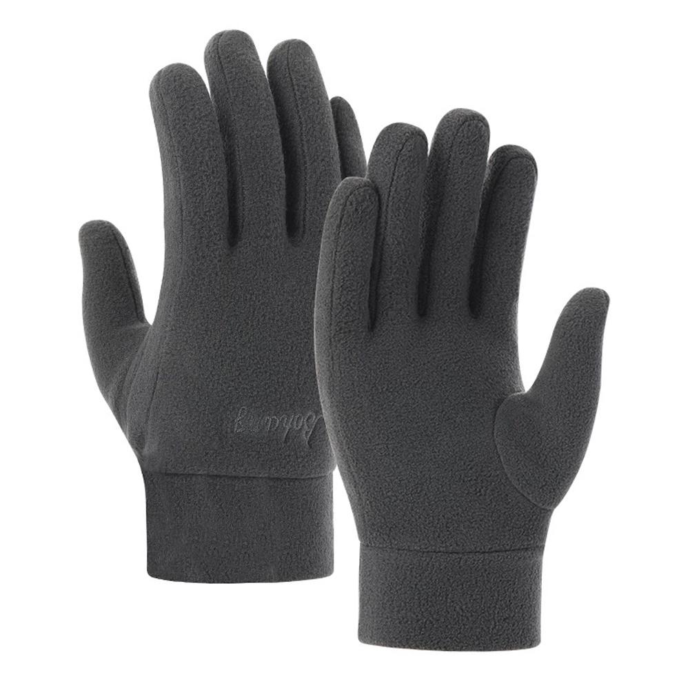 Thicken Fleece Gloves For Men Women Winter Warm Thermal Full Finger Glove Outdoor Running Skiing Cycling Gloves