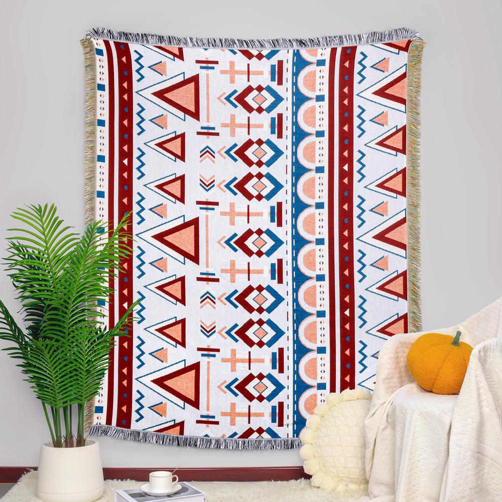 

Одеяло для кемпинга на открытом воздухе, влагостойкий жаккардовый коврик для пикника, универсальное ветрозащитное покрывало для дивана, полотенце, одеяло с нитью 160x130cm