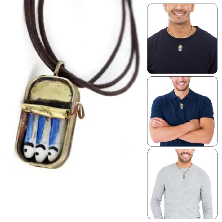 Affascinante Decorazione Lattina di Sardine Collana con Ciondolo Lattina di Sardine di Alta Qualità Per Feste a Tema e Occasioni Speciali