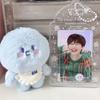 Idol K-Pop Blue Plush Toy Keychain Cute Toy Pendant Soft Fluffy Unique Expression Plush Merchandise Gifts Fan Goods
