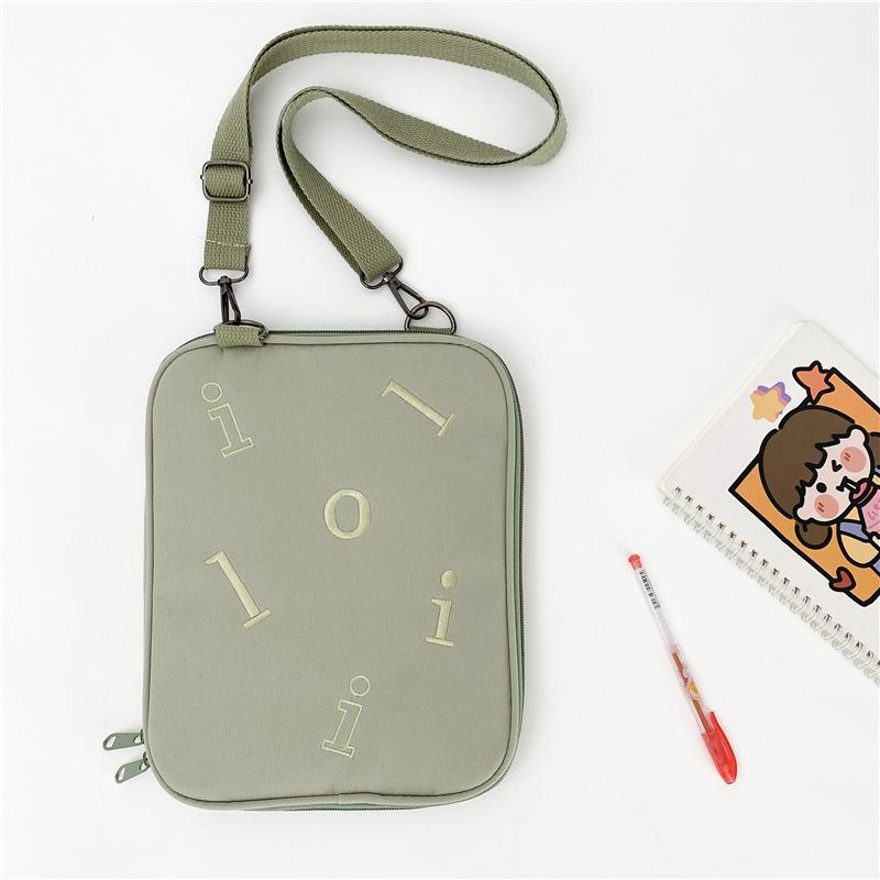 

TS JYL laptop bag,Korean Shoulder Crossbody Sleeve 11 Inch iPad Pro 13 Inch Laptop Cover OneSize зелений