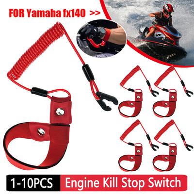 1-10pcs Marine Outboard Engine Boat Motor Kill Stop Switch Reminder Rope Engine Motor Kill Stop Switch Safety Lanyard for Yamaha