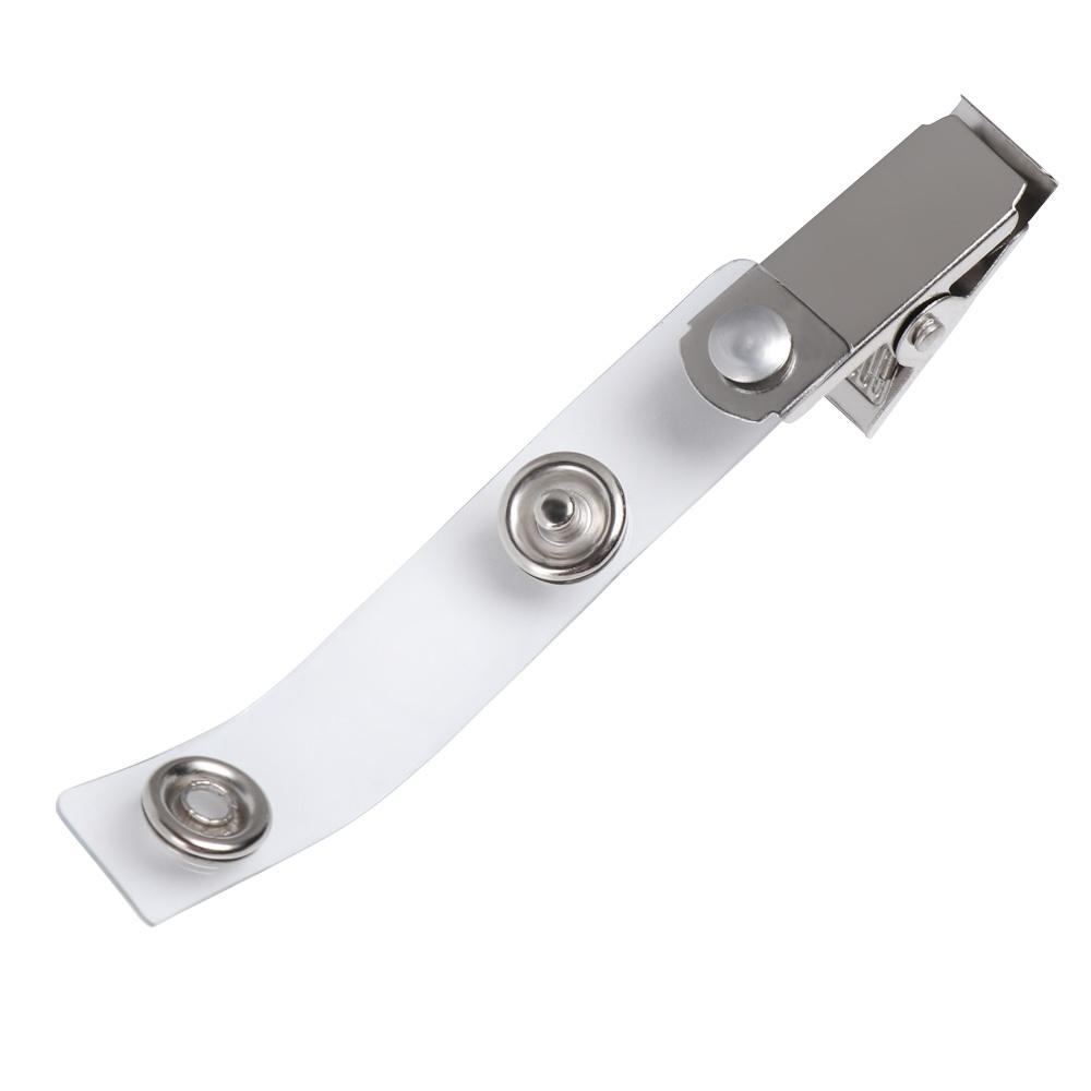Quality Stainless Steel Anti-lost Stationary Reel Lanyard Clips Binder Key Name Tag Lanyard Clips