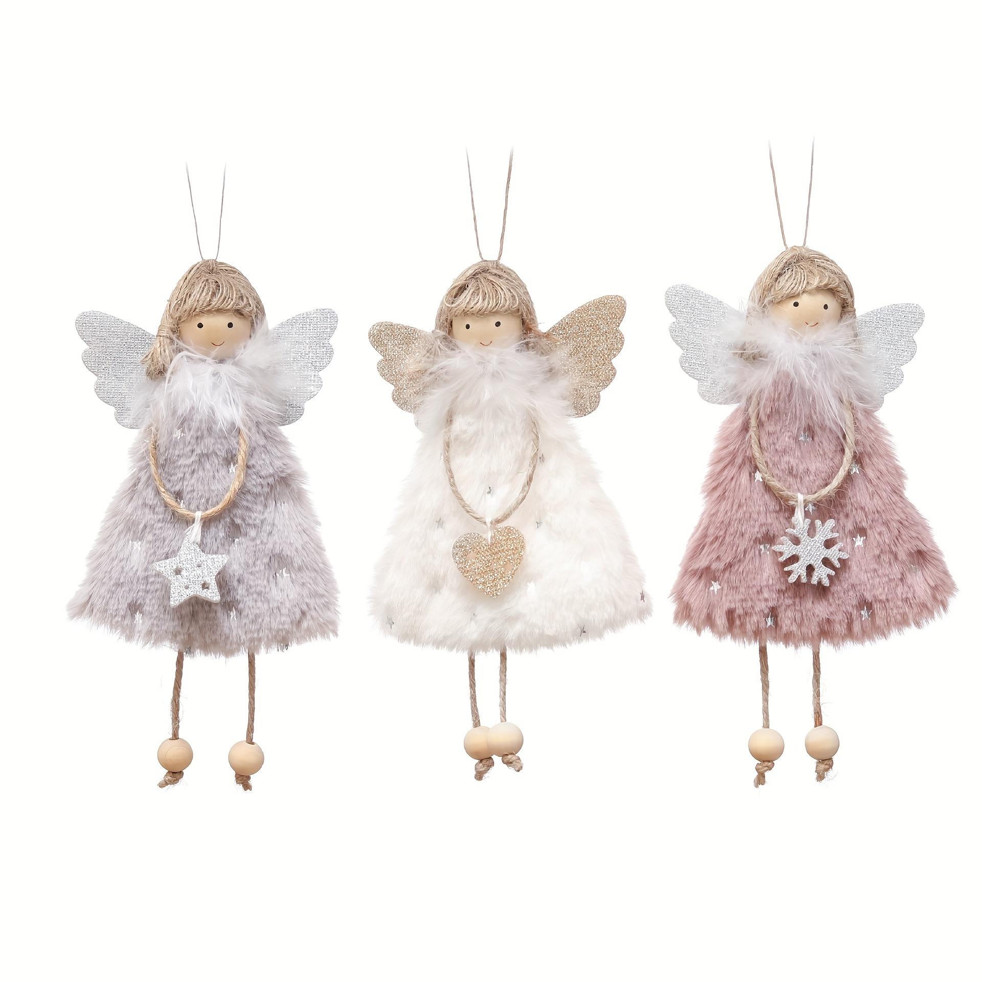 

Set of 3 Christmas Decoration Ornaments, Easter Decorations, Festive Atmosphere Hangings, Creative Doll Pendants, Angel Girl Ornaments, Christmas Tree