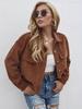2026 Women's Versatile Solid Color Open-Front Long Sleeve Jacket