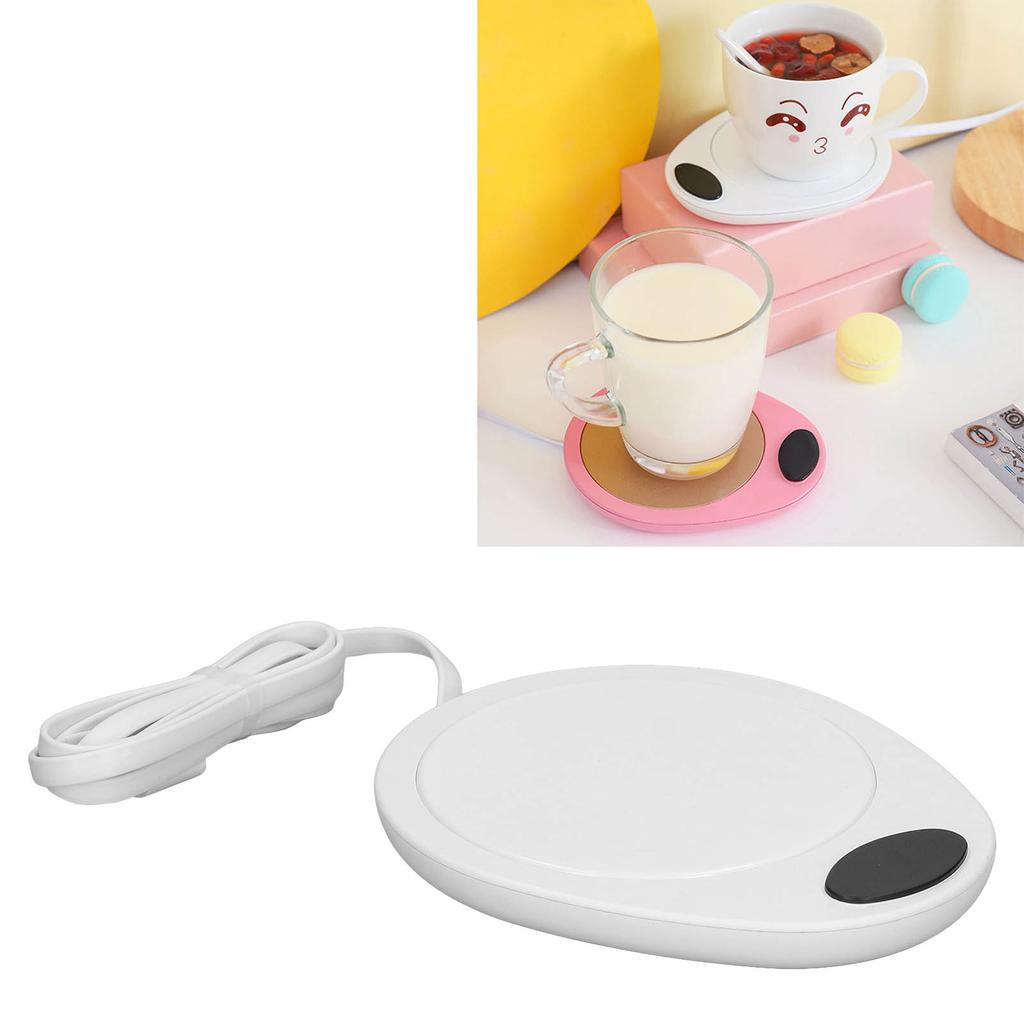 USB Mug Warmer Constant Temp Waterproof Electric Beverage Heating Plate for Ceramic Coffee Cups