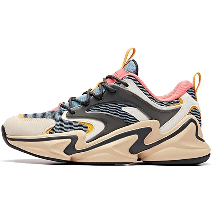 

new Anta Girlish Heart Cushioning Anti Slip And Wear Resistant Low Top Running Shoes Women s Beige Black Green 38