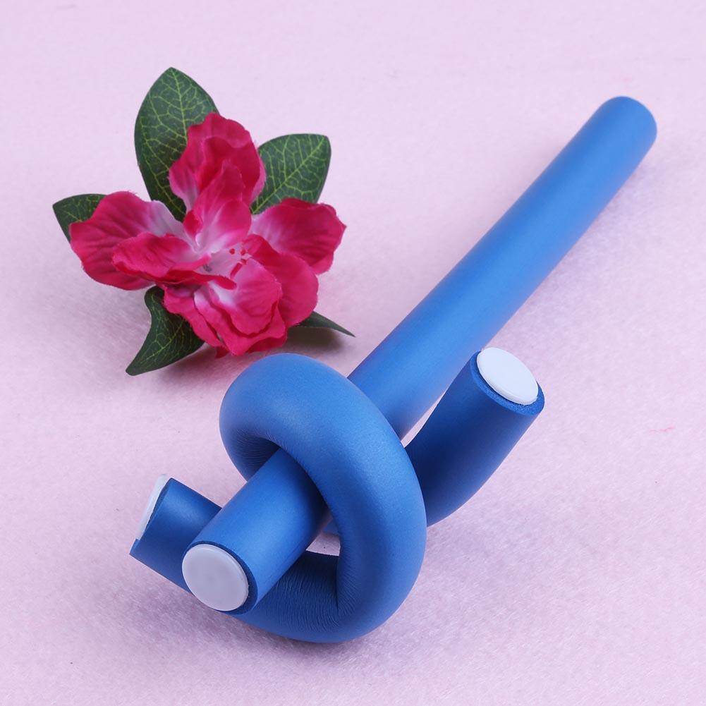 10pcs Hair Curling Curler Magic Air Hair Rollers Soft Foam Bendy Twist Magic Flexi Rods Styling Hair Sticks Tool Random Color