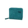 [Dakota] Two-Fold Wallet with Round Zipper, Genuine Leather, Blue DA-30190-65 (10x11x3cm)