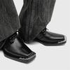Men's Black Leather Shoes Designer Luxury Style Party or Office Party or Office 38-46 Outdoor Trendy Street Hot Selling Shoes