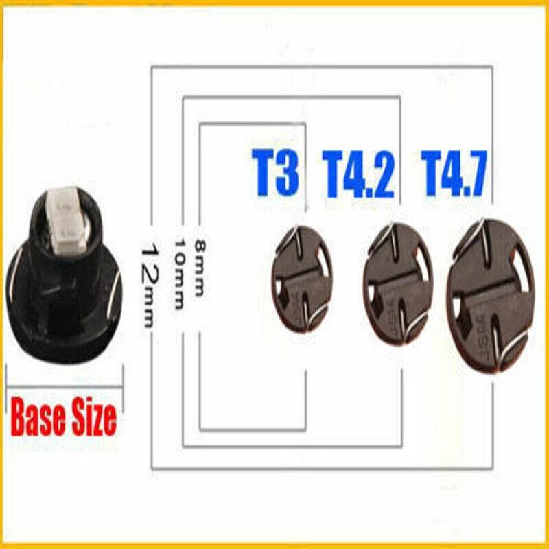 Blue T3 LED Bulb Light SMD Car Panel Instrument Dashboard Gauge Cluster New