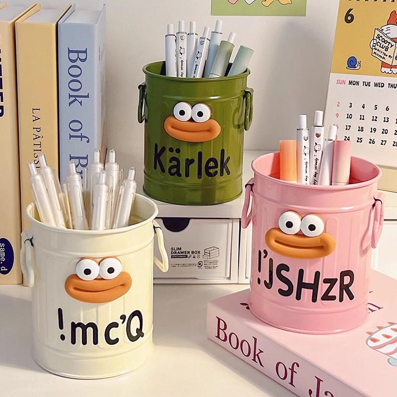 Cartoon Pen Holder Back To School Pencil Holders for Office Study Desktop Accessories Storage Organizer for Pens Erasers Crayons