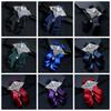 Luxus-Fliege Lässiger Diamantkragen Blume Britischer Stil Halsdekoration Herren