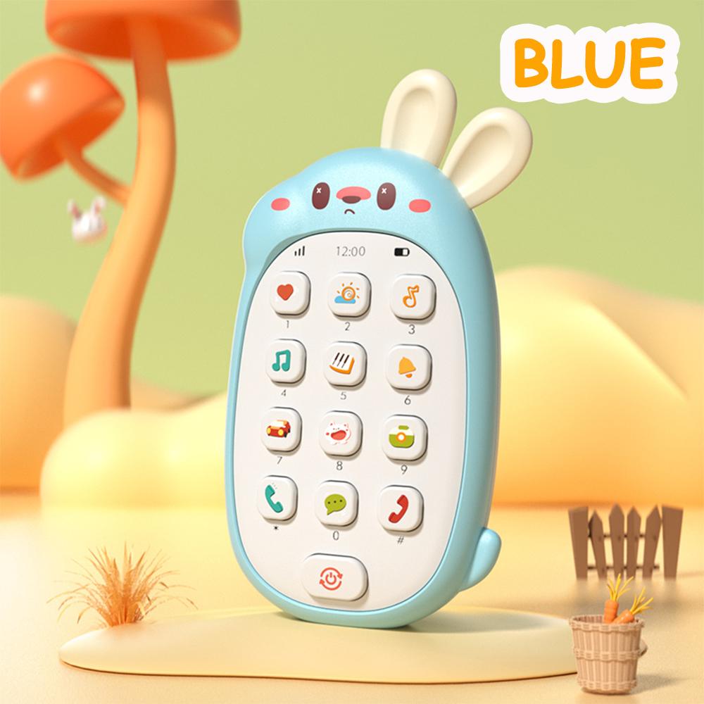 Telefon Króliczek dla Dzieci Zabawki dla Niemowląt, Telefon Dźwiękowy Muzyczny Wczesnoszkolne Zabawki Montessori dla Malucha, Prezent Urodzinowy Świąteczny