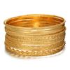 Bohemian-Style 12-Piece Multi-Layer Alloy Bracelet Set for Women