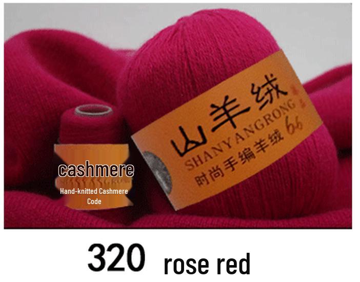 Reines Kaschmir & Wolle 6+6 Garn zum Hand- oder Maschinenstricken - Mittel-Dicke Nerzmischung