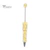 Rhinestone Bling Pens DIY Beadable Pen, Rhinestones And Faux Pearls Beaded Office Desk Accessories Black Ink Ballpoint Pen for School Supplies