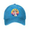 Vintage Washed Cotton Baseball Cap Retro Goat Bubble Gum Multiple Colors Washed Baseball Cap