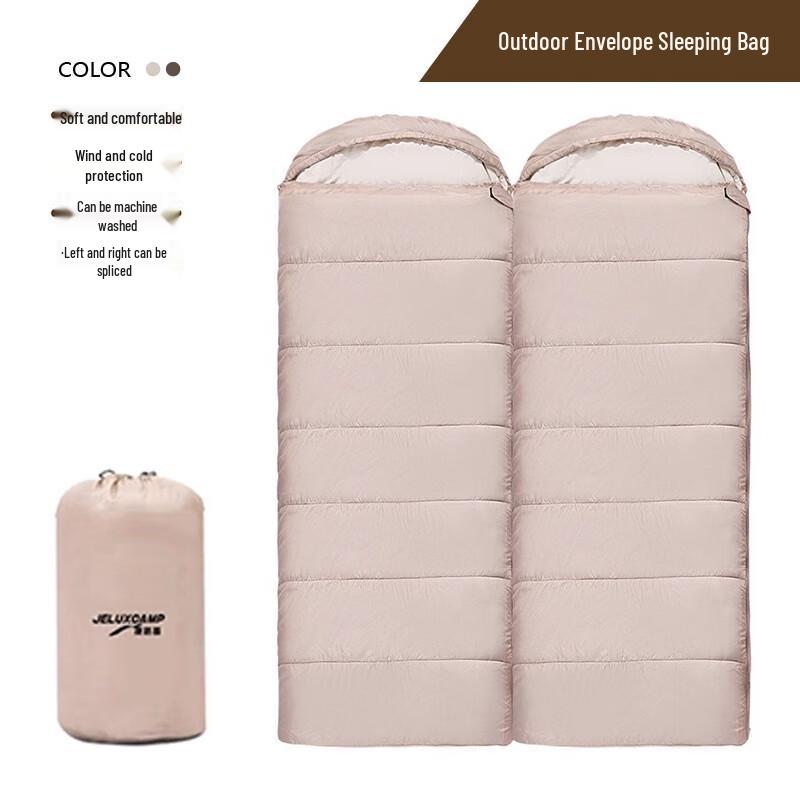 OLOMM Envelope Sleeping Bag with Hood