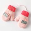 Children Gloves in Autumn and Winter Double-layer Plus Velvet Thickening Warm Cute Gloves for 0-3 Years Old Toddlers