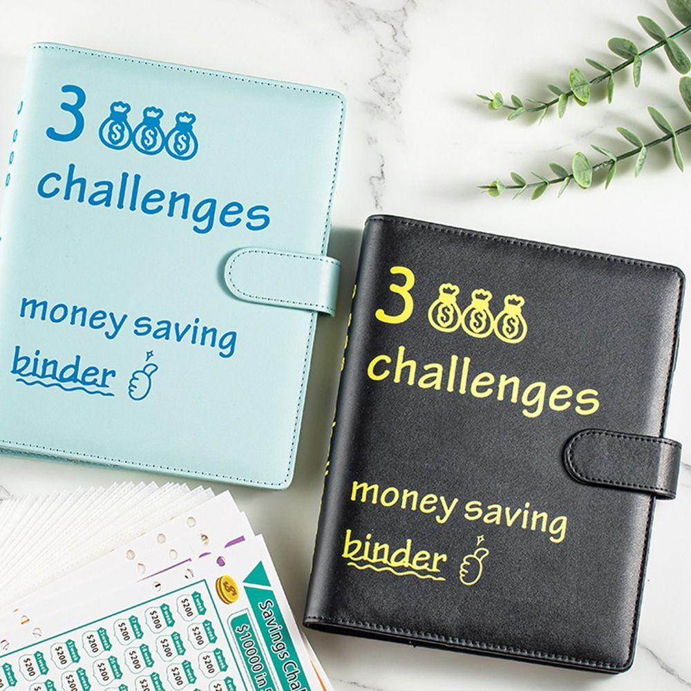 Colorful 100 Envelope Challenge Notebook 6 Holes Money Saving Binder  Savings Notebook