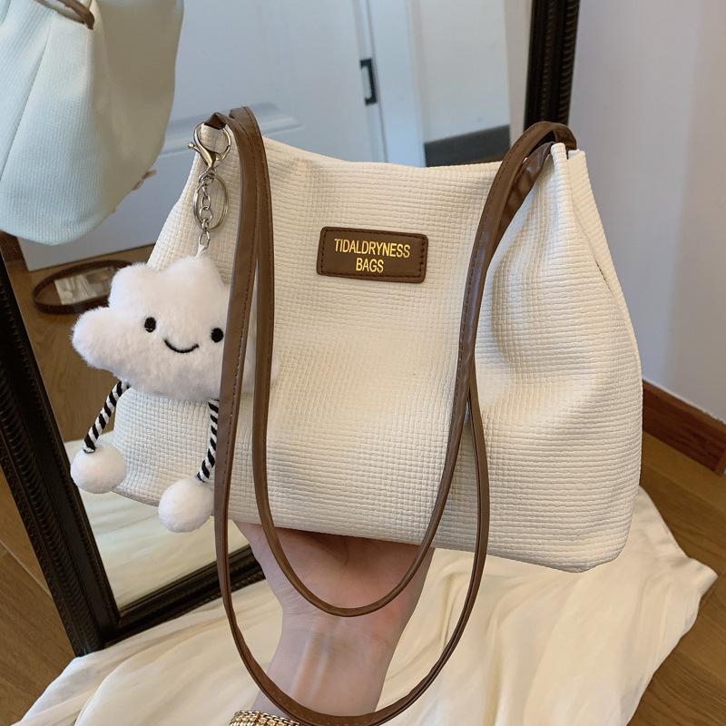 Women's New Versatile Simple Shoulder Bag, High-end Sensory Communication Shopping Bag