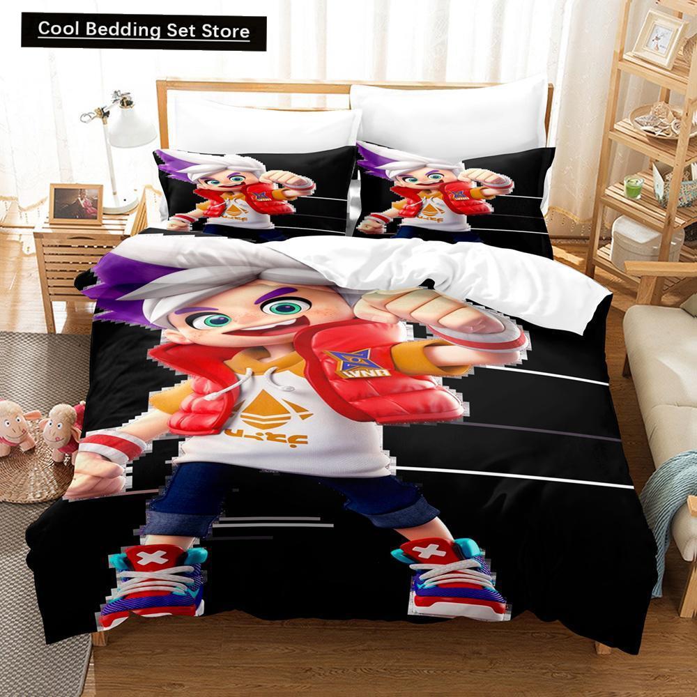 Spill Ninjala Sengetøy Sett Enkelt Twin Full Queen King Size Sengesett Voksen Barn Soverom Dynetrekk Sett 3D-trykk Kawaii Barn Camas