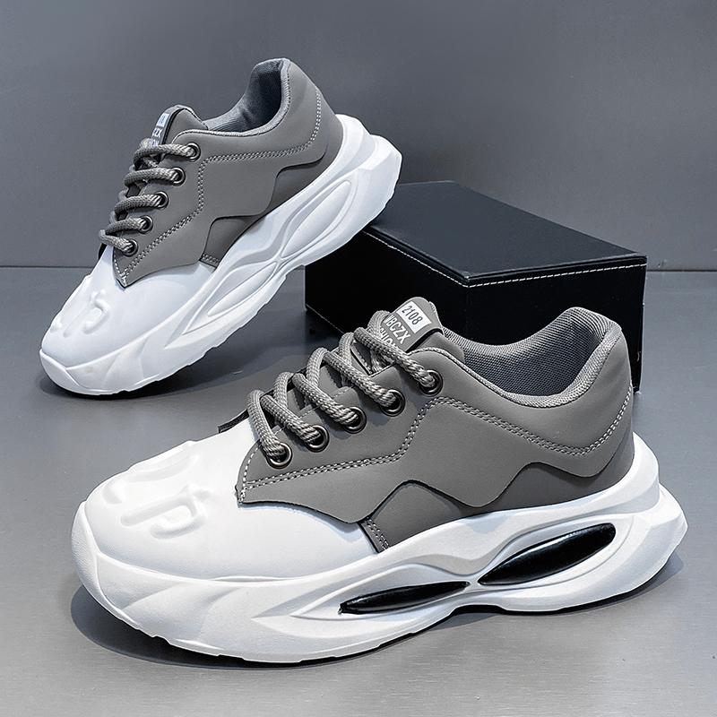 2025 Designer men's casual sports shoes thick sole increase casual walking walking men's shoes anti-slip wear