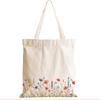 Watercolor Floral Western Tote Bag for Women Aesthetic Grocery Bags for Shopping Beach for Women Birthday Christmas