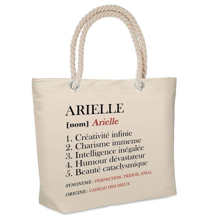 Sac de plage - PLANETEE - Arielle Définition - Coton - Grande contenance - Imprimé en France