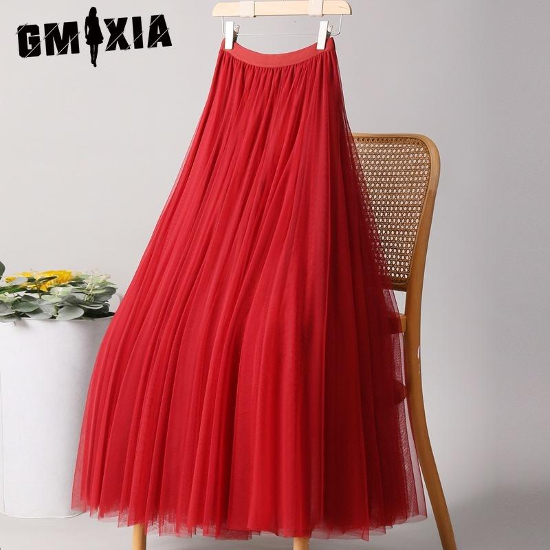 GMXIA 28 Colors Women's Fashion Casual Summer Spring Skirt