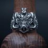 Handmade Vintage Boar Ring Inspired By Tianpeng Marshal Sterling Adjustable Unisex Statement Jewelry
