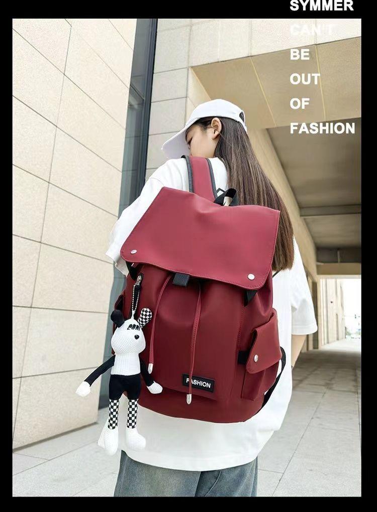 Schoolbag wholesale schoolbag male and female high school students college students campus simple trendy brand large capacity shoulder computer