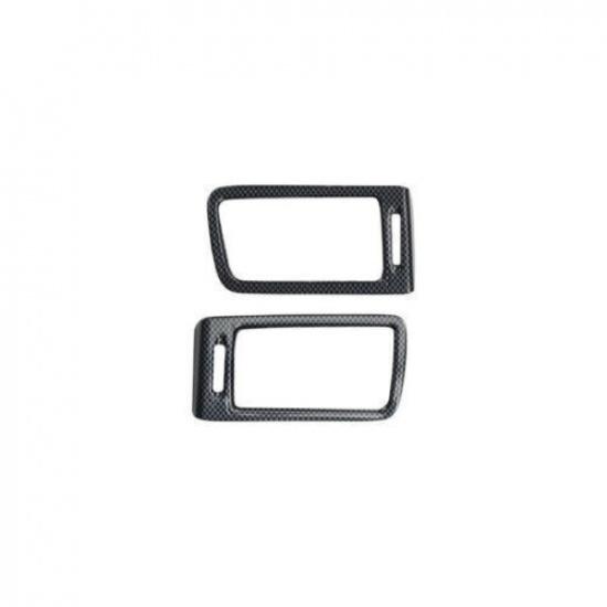 2003-2008 For Toyota Corolla Console AC L&R Air Outlet Trim Carbon Fiber Grain