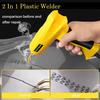 200W Heavy Duty Plastic Welding Gun, 2-in-1 Tool for Auto Bumper & PVC Repair with Iron Tip