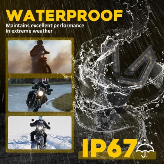 4Pcs For Yamaha YZF-R1 R3 R6 R125 FZ07 Motorcycle LED Turn Signal Blinker Lights