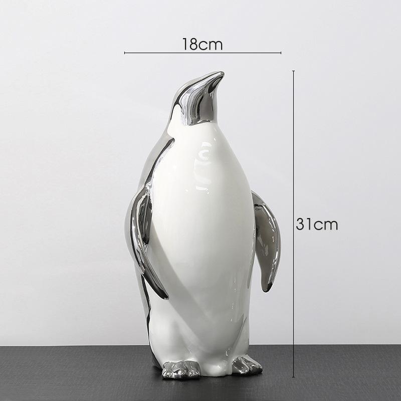 Simple Electroplating Cute Panda Decoration Living Room Desktop Light Luxury Home Decoration Wine Cabinet Office Ceramic Crafts