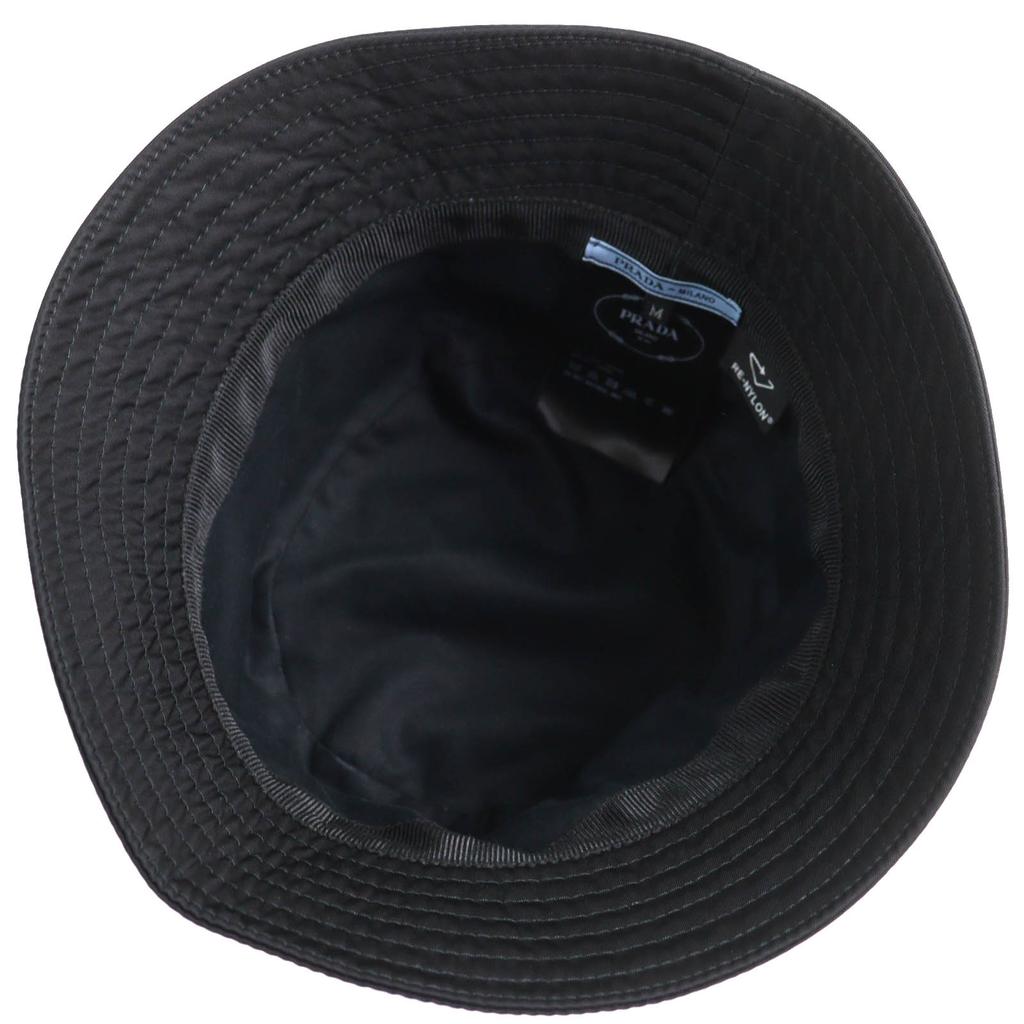 Great PRADA hat Triangle logo with Re-Nylon bucket hat Women M 1HC137 Used