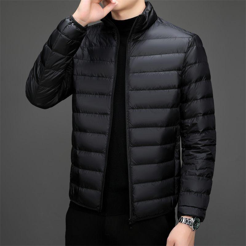 Lightweight Cotton Coat Men Stand Collar Winter Men's Cotton Coat Men's Casual Thin Style