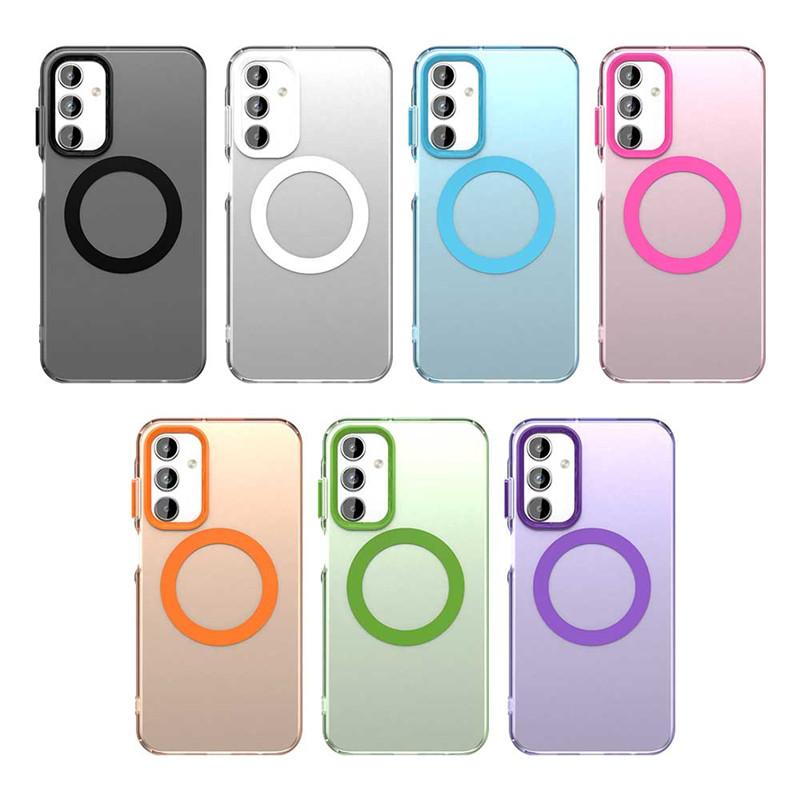 For Samsung Galaxy A15 Case For Samsung A55 A35 A25 A15 4G 5G Cover Translucent Candy Color Matte Magnetic Shockproof Bumper