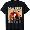 Vintage Catzilla Tee - Funny Tuxedo Cat And Kitten T-Shirt