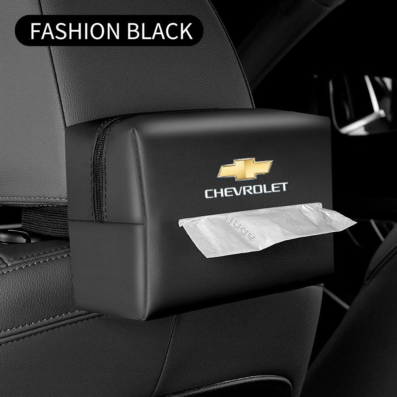 Car Mounted Tissue Box Drawer Box Creative Car Armrest Box Backrest Hanging Multifunctional Sun Visor Tissue Bag For Chevrolet