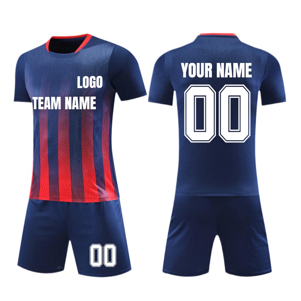 Personalised Shirts Kit Mens Girls With Name Number Custom Football Jerseys For Boys Training Suit
