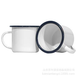 European Vintage Enamel Mug High Temperature Resistant Outdoor Travel Coffee Drinking Cup 6cm enamel cup