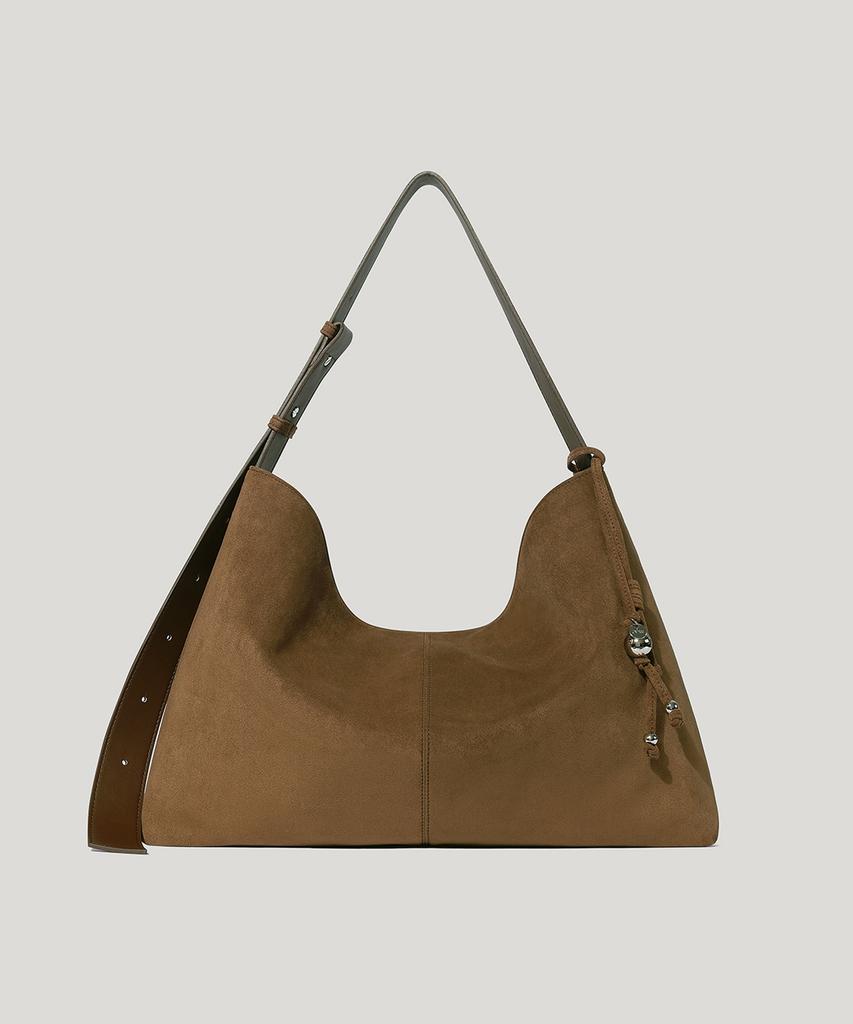 Ovhee Tave Suede Shoulder Bag_Chestnut