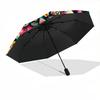 1pc Psychedelic Mandala Artwork Automatic Open/Close Umbrella - Portable Collapsible Umbrella with 8-Rib Stability, Fashion Lovers Yy251017165